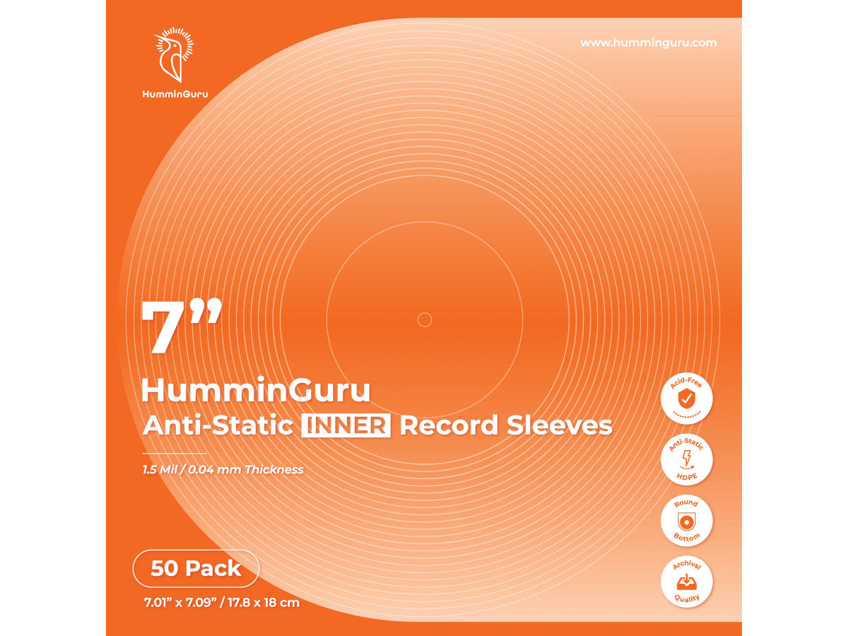 HUMMINGURU Pochettes intérieures x 50 (POUR DISQUES 7")