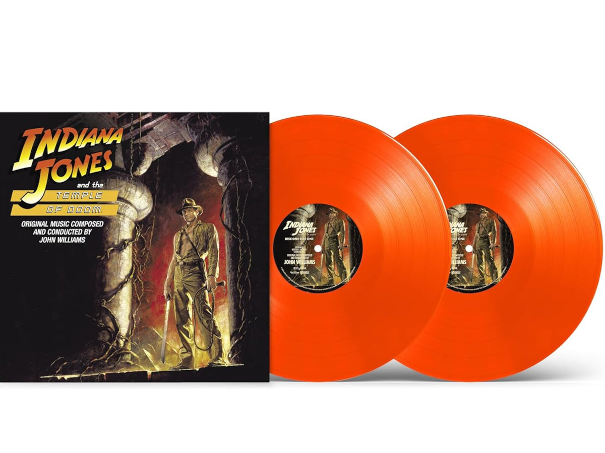 INDIANA JONES AND THE TEMPLE OF DOOM ORANGE VINYL