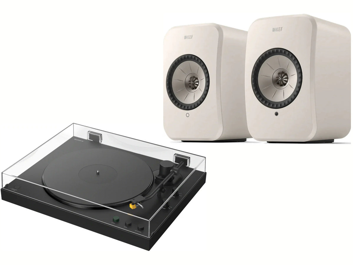 KEF LSX2 LT White + SONY PS-LX5BT
