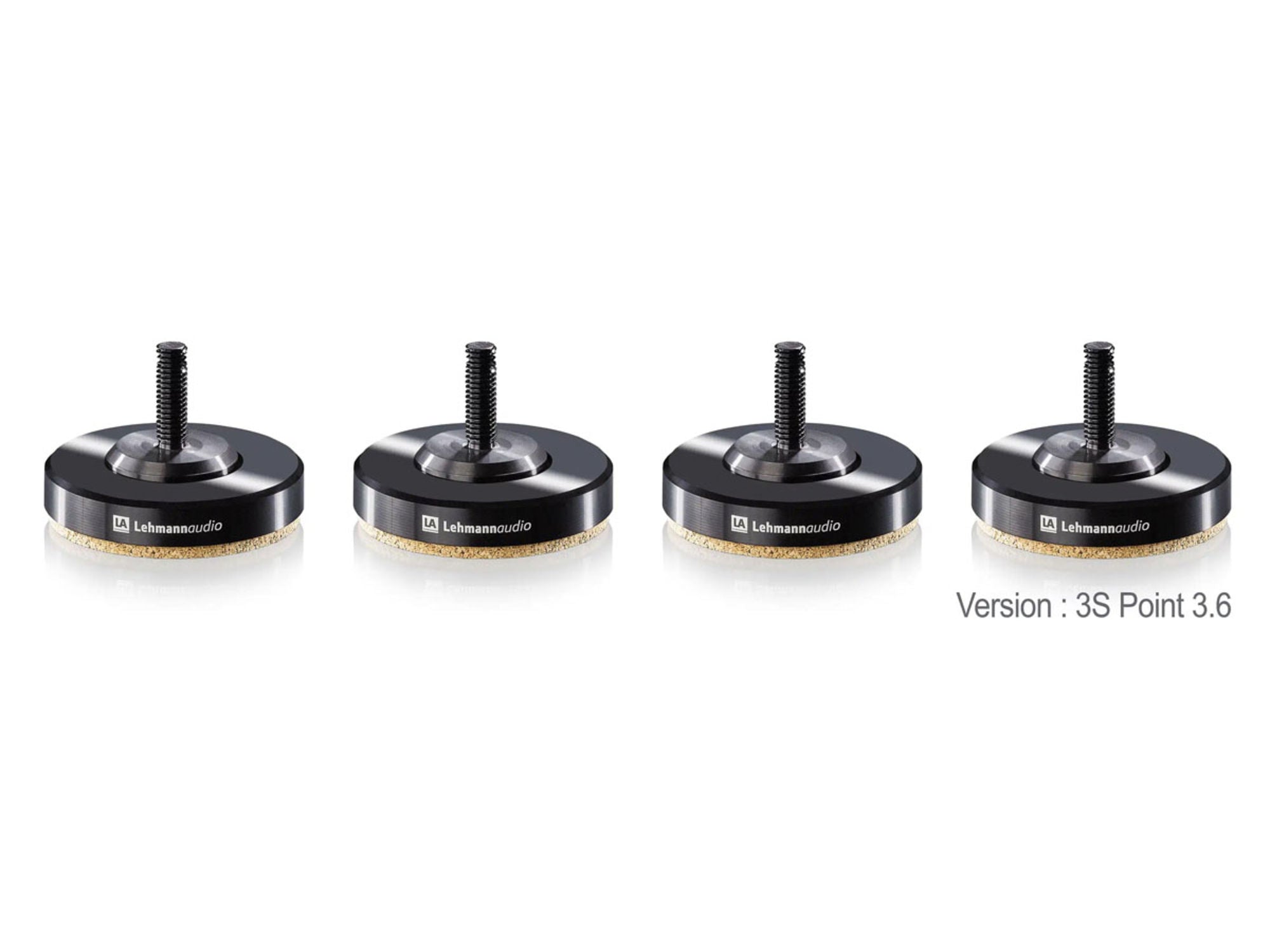 LEHMANN AUDIO 3S Point 3.6 Noir (lot de 4) 