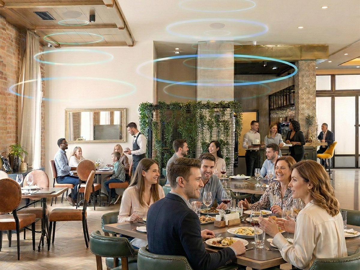 LITHE AUDIO Enceinte plafond Bluetooth Auracast 8" IP44 03310 (la paire)