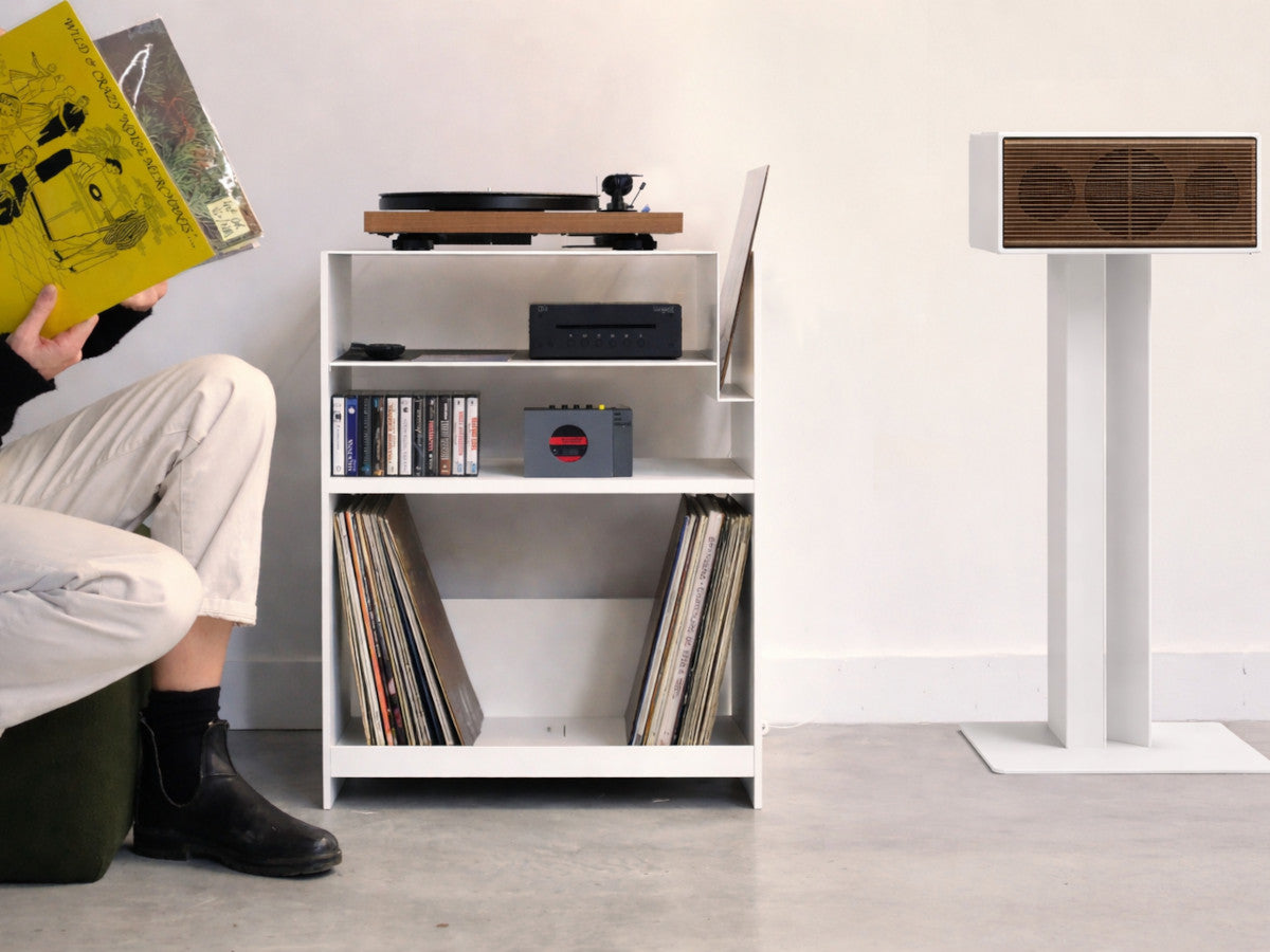 LOIA La Console Vinyles Acier