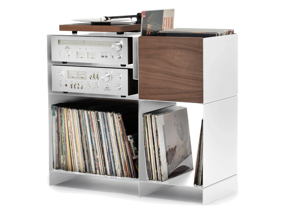 LOIA Le Meuble Digger Blanc - Noyer