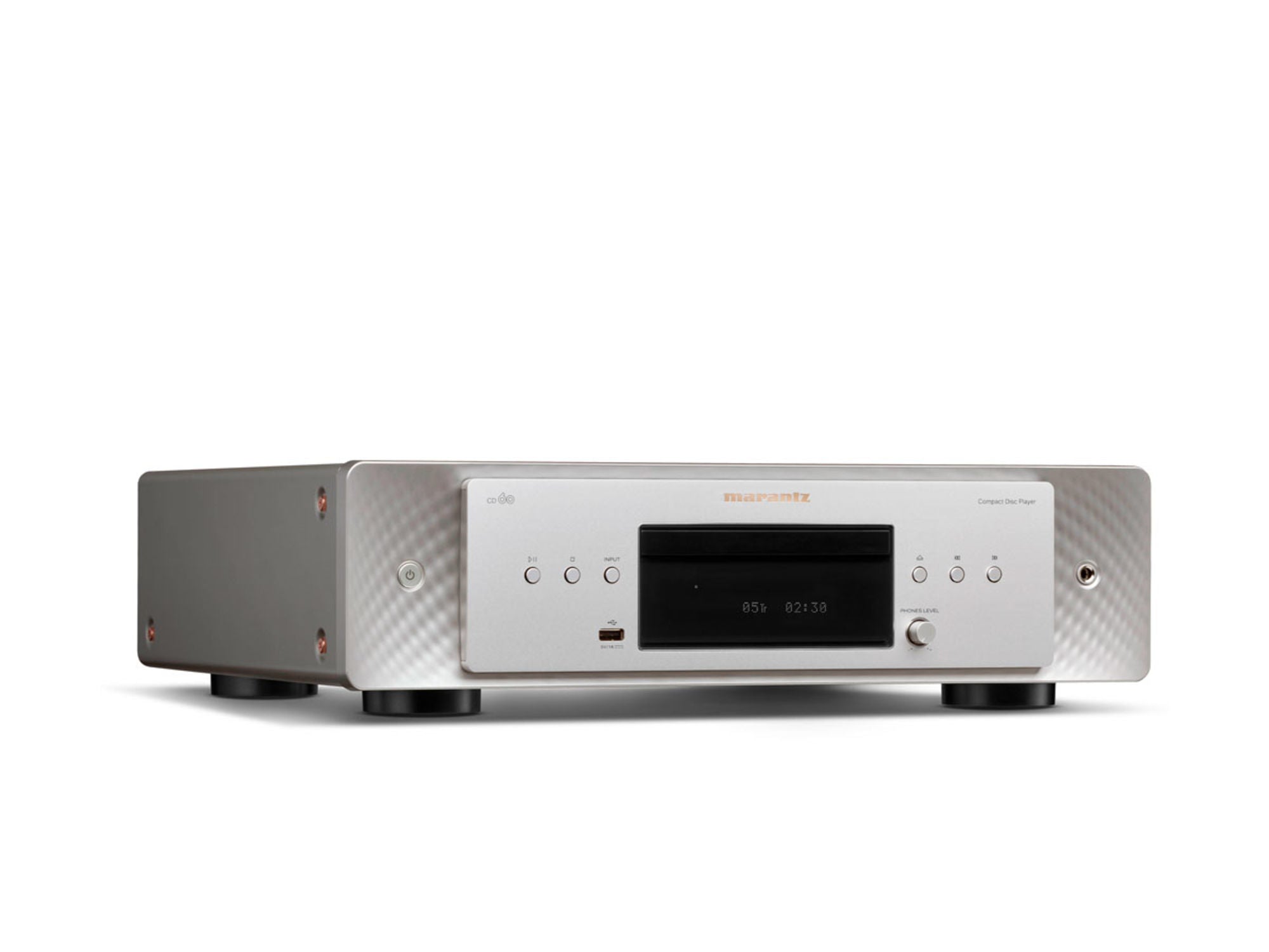 MARANTZ CD60 Silver Gold detail