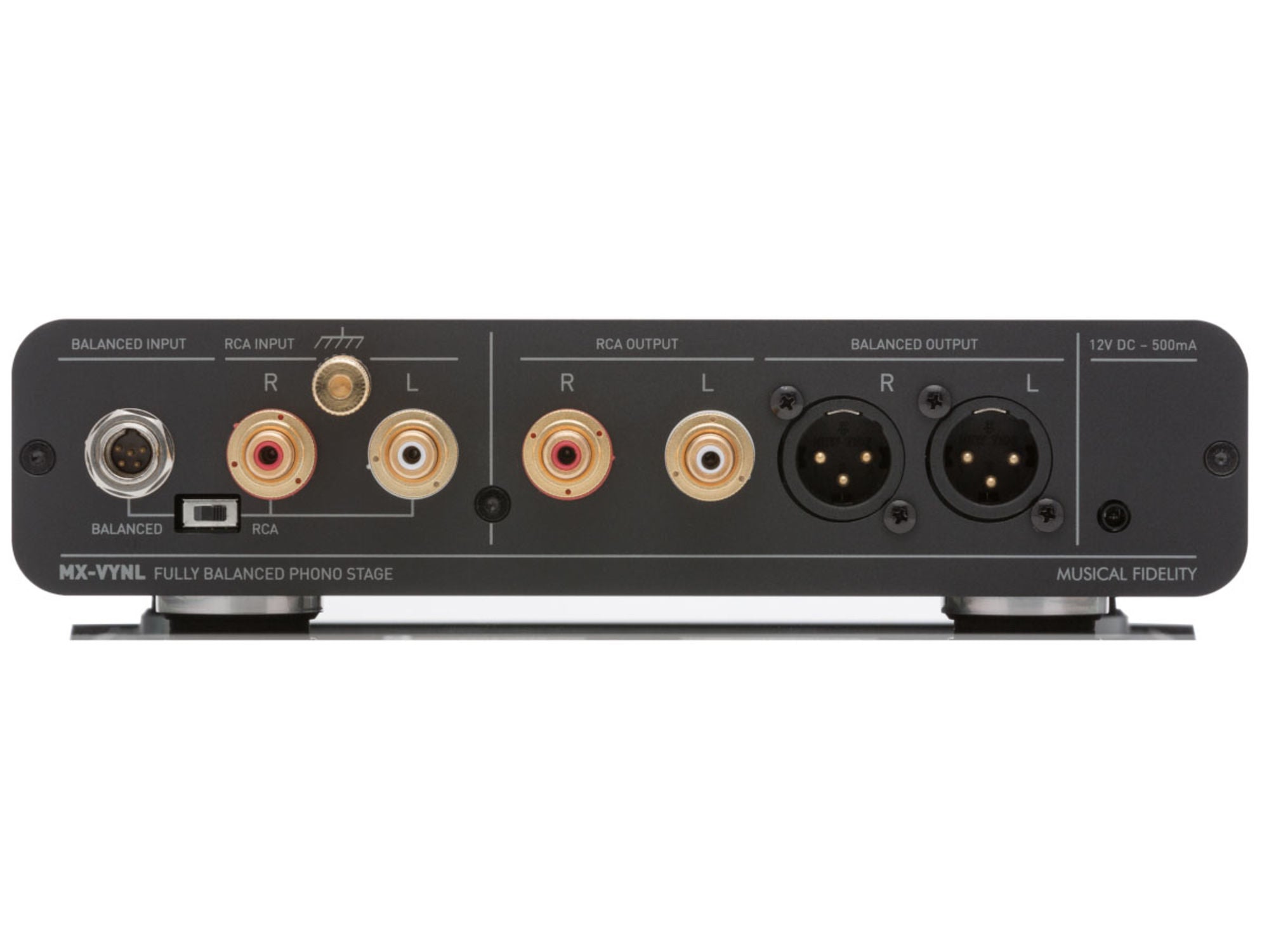MUSICAL FIDELITY MX-VYNL Black connectique