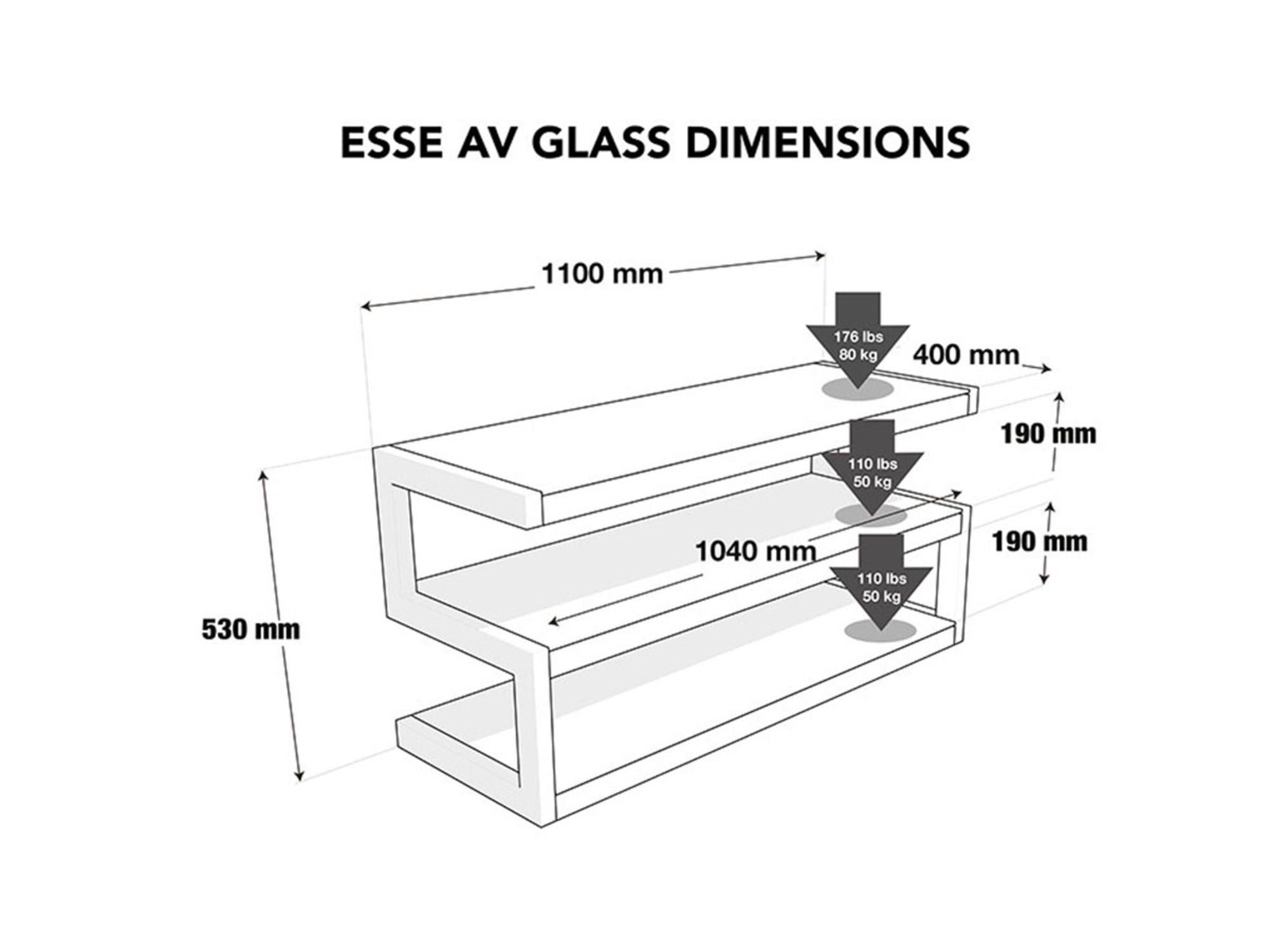 NORSTONE ESSE AV dimensions
