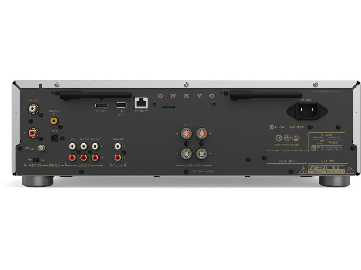 ONKYO ICON A-50 Argent connectique