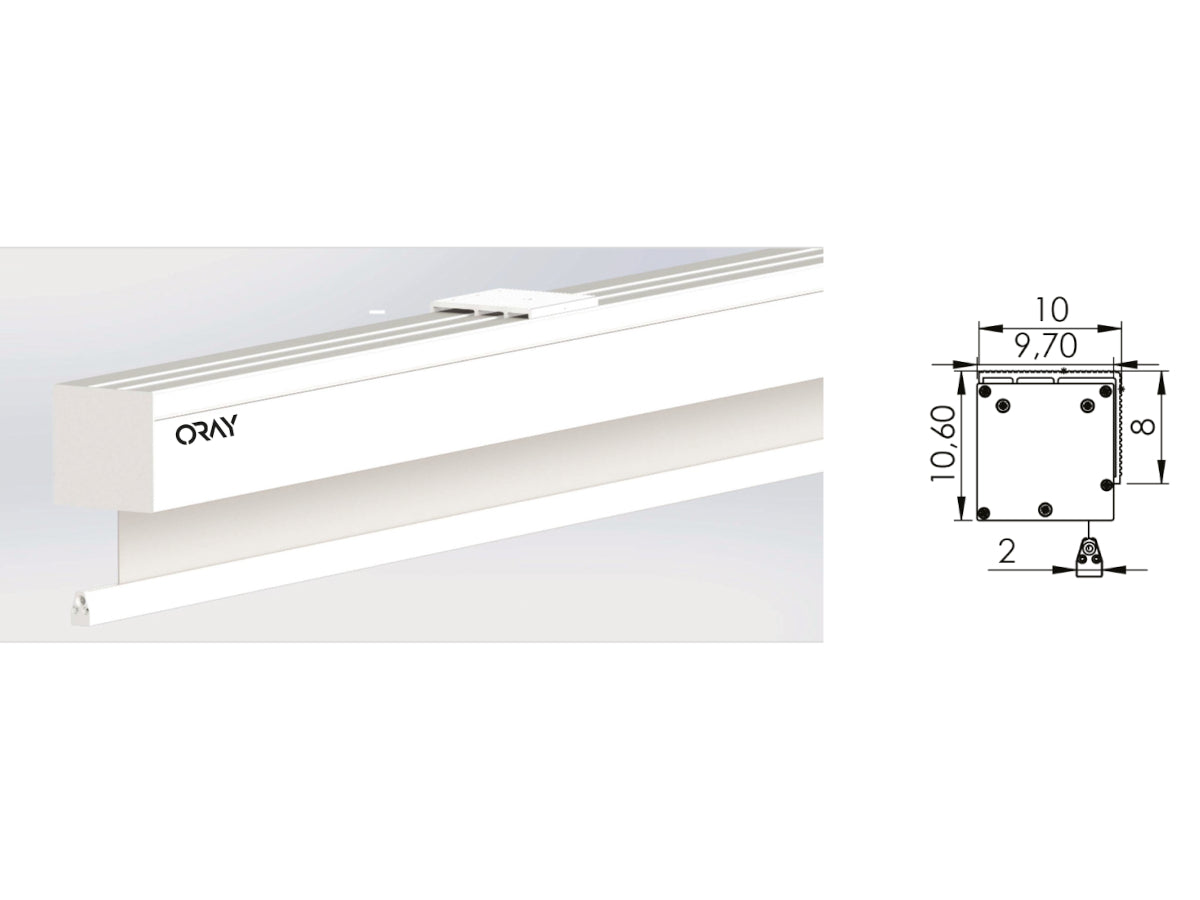 ORAY eSQUAR‘ EVOLUTION HC Motorisé sans fil (sur batterie) 16/9