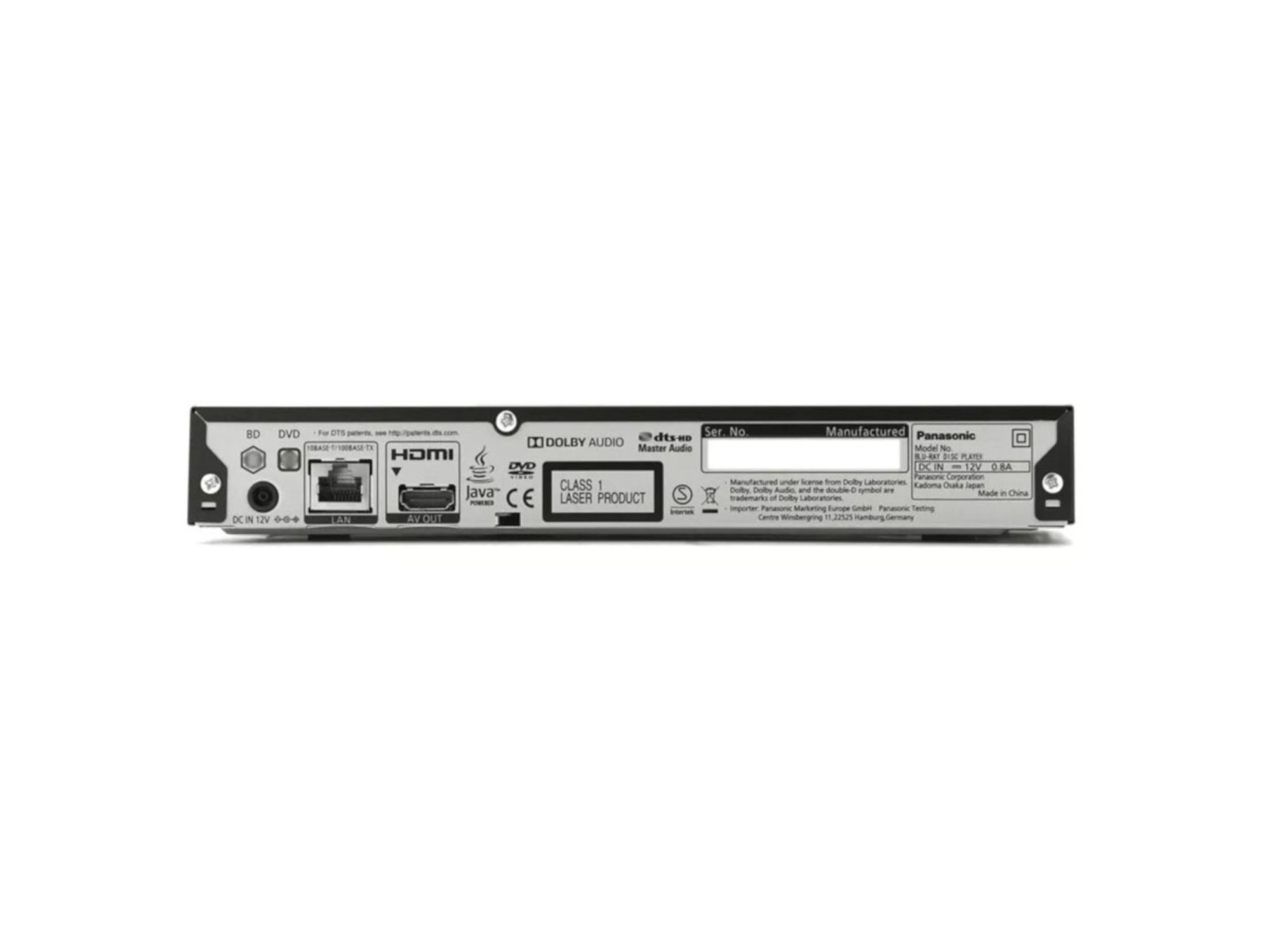 PANASONIC DMP-BDT167EF