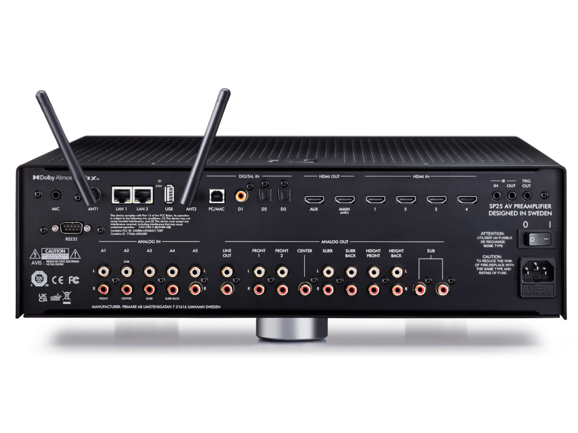 PRIMARE SP25 Prisma Black connectique