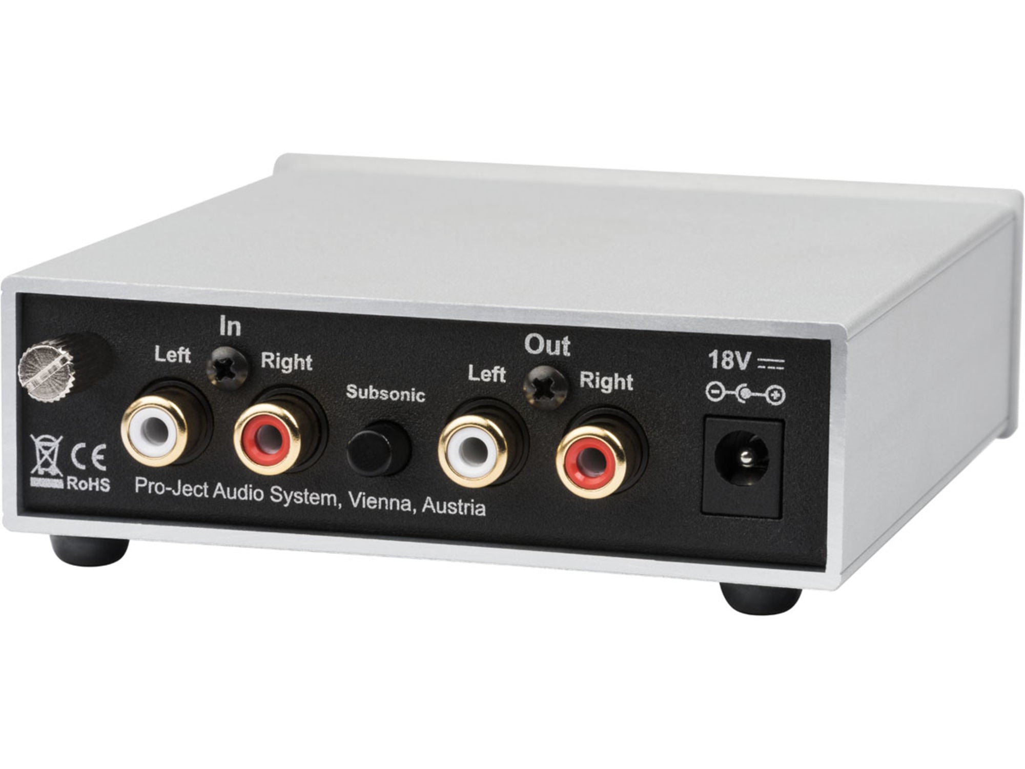 PROJECT Phono Box S2 Silver connectique