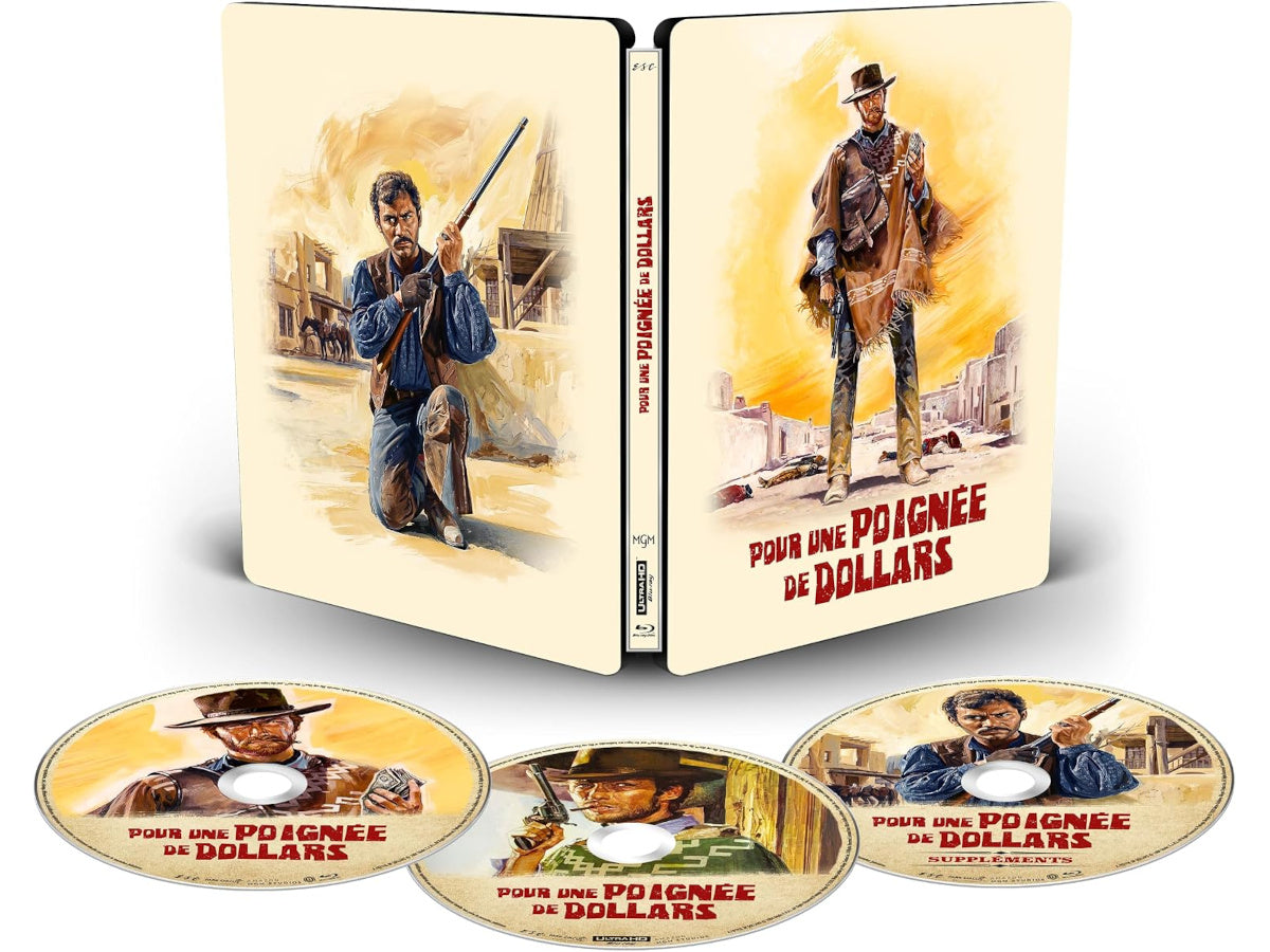 POUR UNE POIGNÉE DE DOLLARS - COMBO UHD 4K + BD + BD BONUS - STEELBOOK COLLECTOR