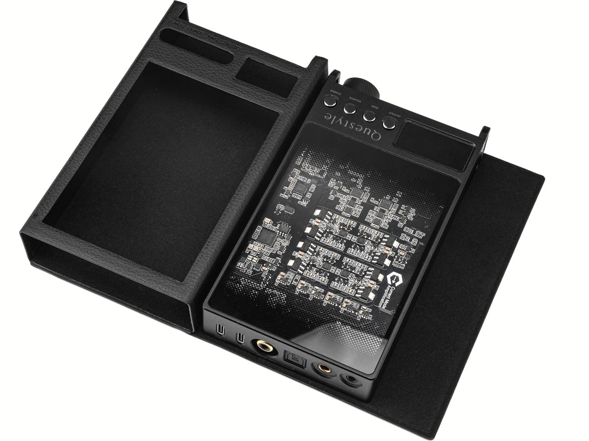 QUESTYLE Pochette SIGMA PRO Cuir Noir