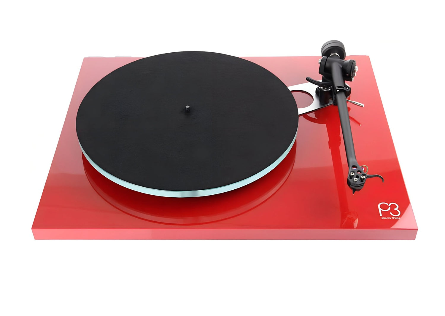 rega planar 3 rouge brillant sans cellule_4