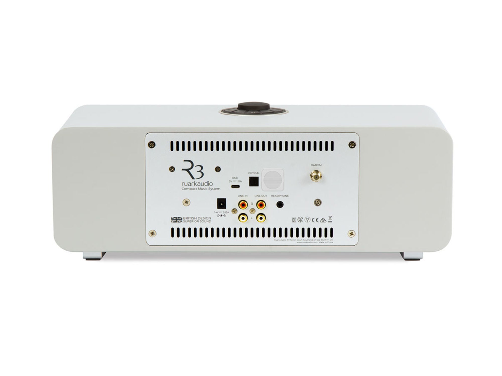 RUARK AUDIO R3S Grey connectique