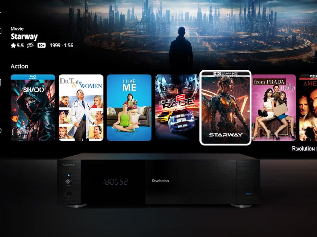 R_VOLUTION PlayerPro 8K TV