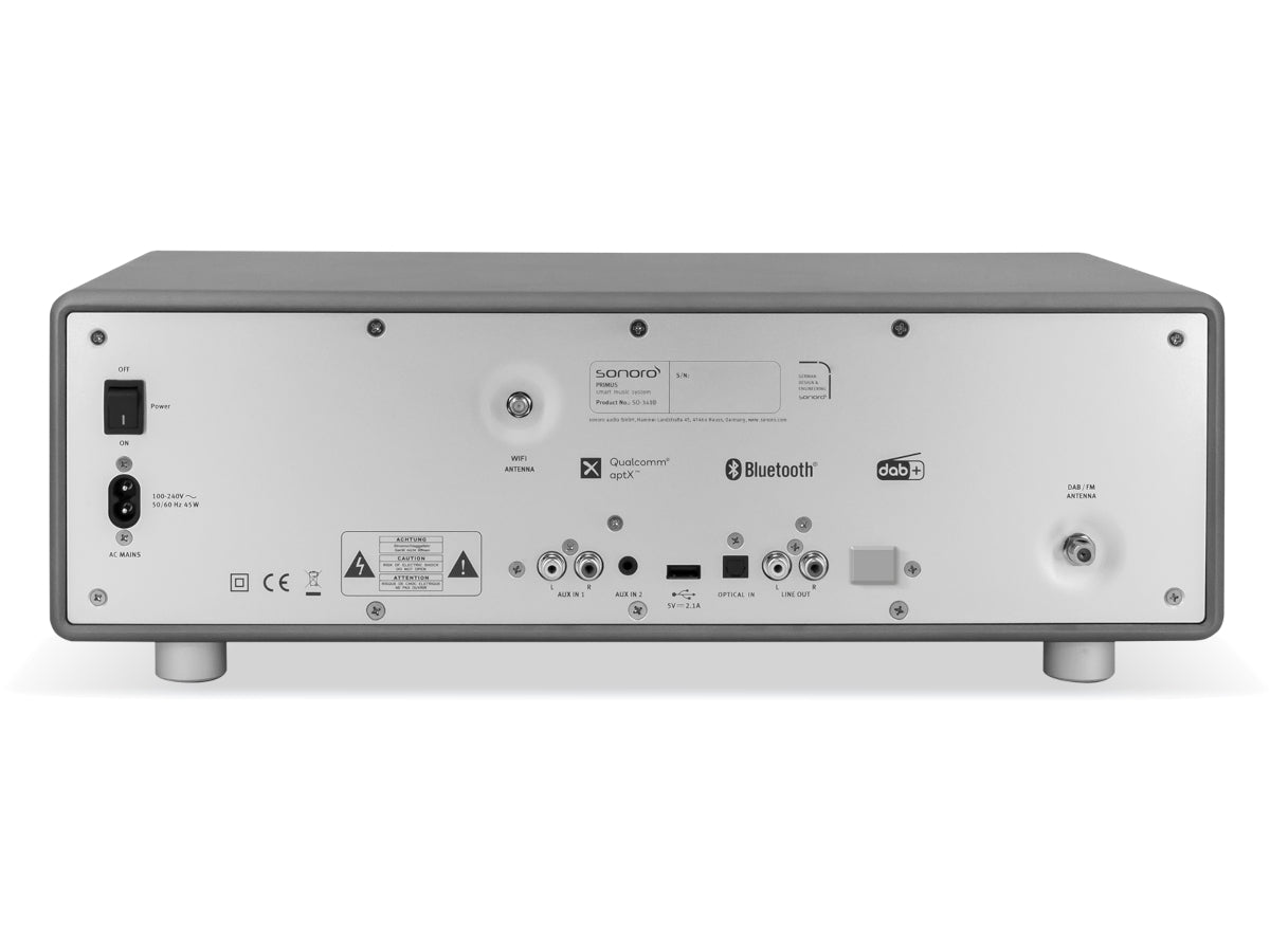 Sonoro Primus Graphite Mat - Argent connectique