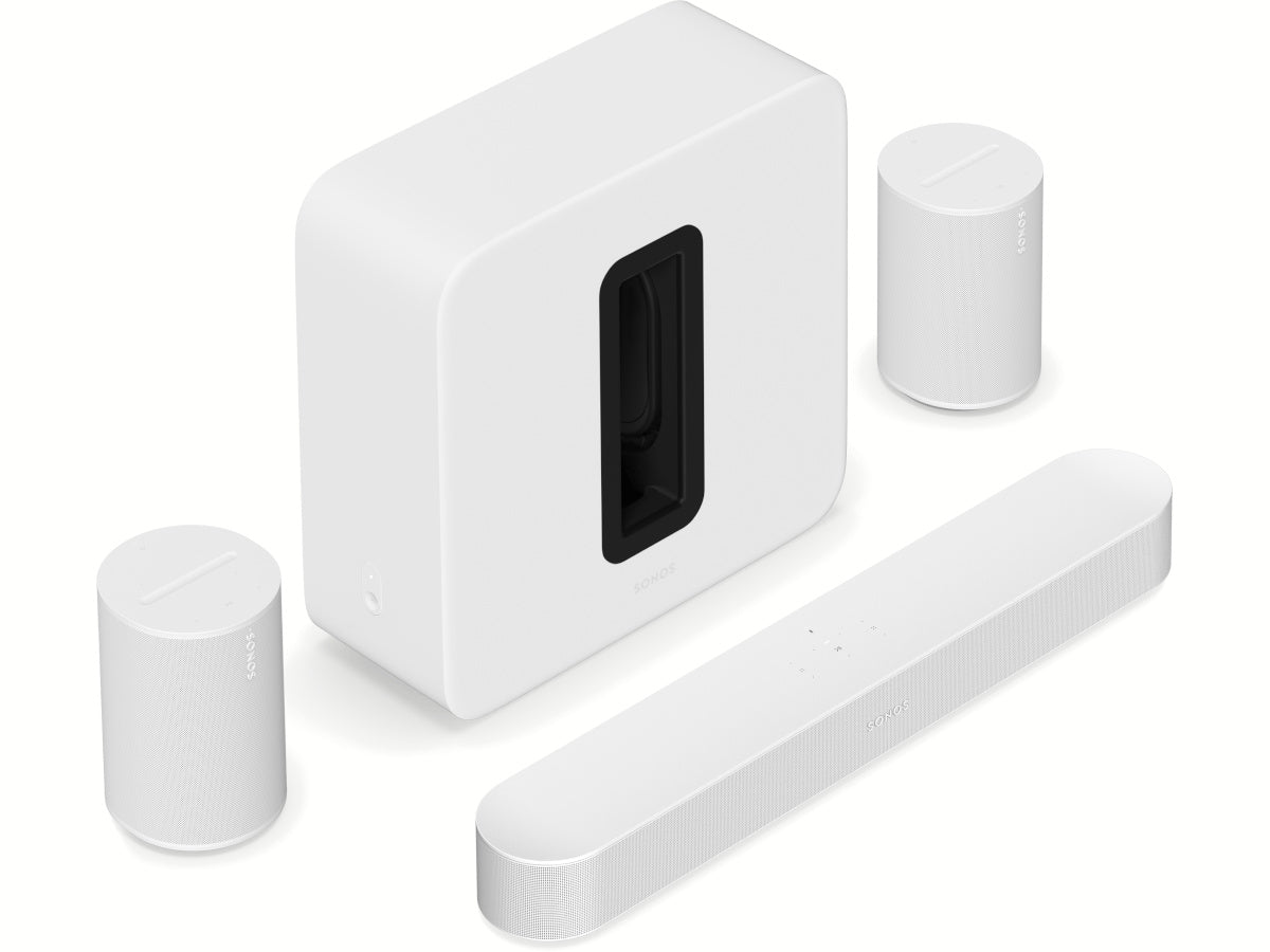 SONOS BEAM + ERA 100 x2 + SUB 4 BLANC