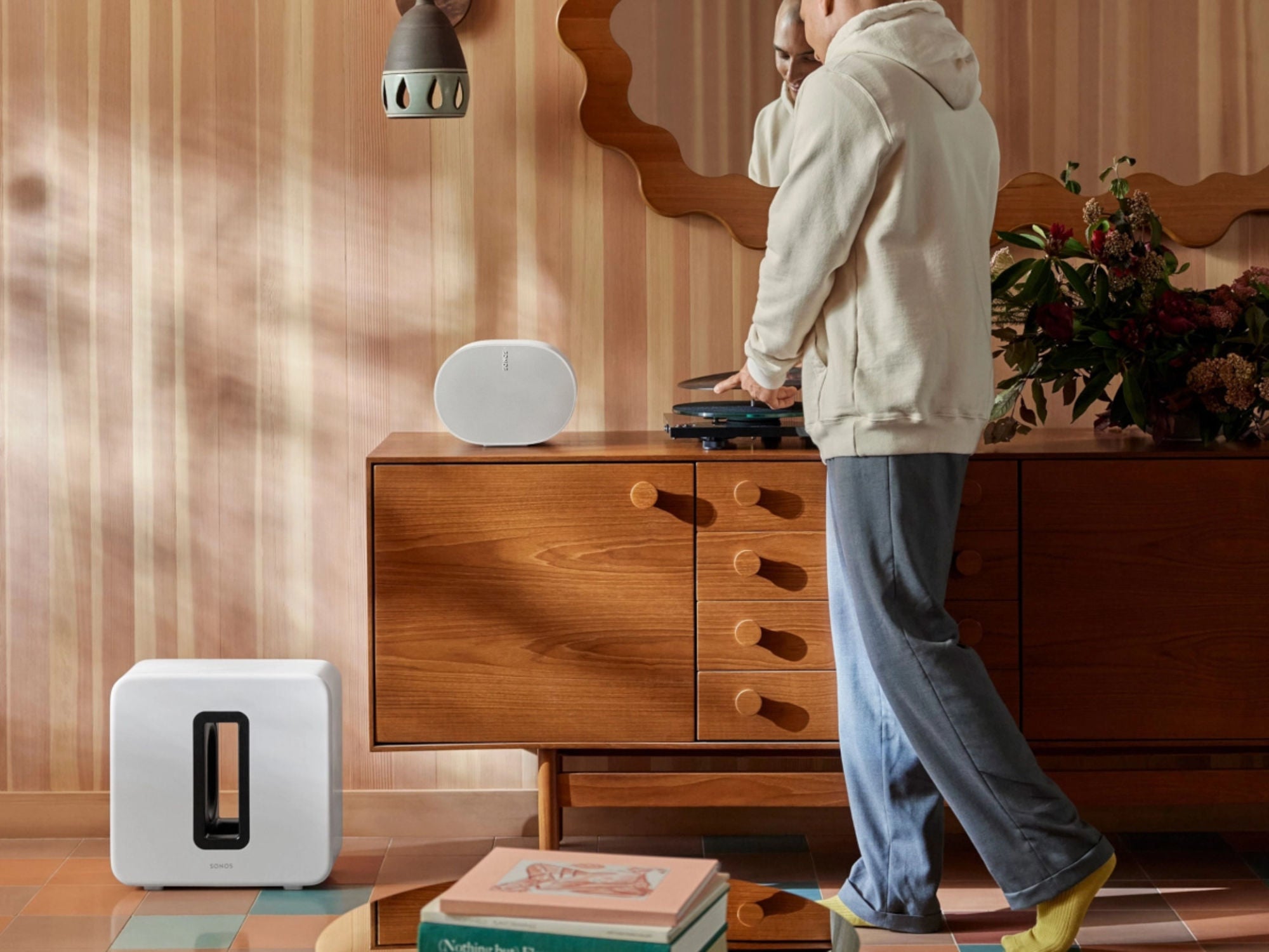 Sonos Sub 4 Blanc lifestyle