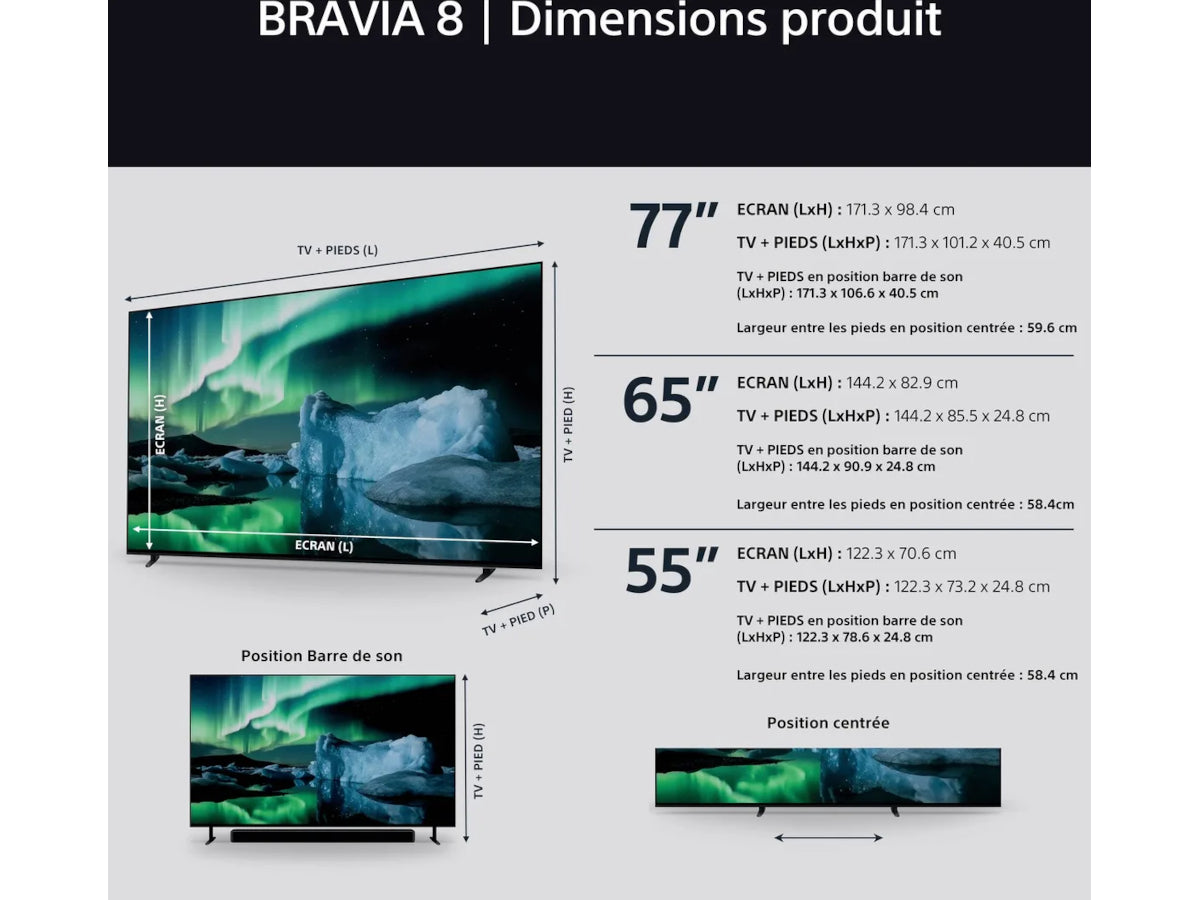 SONY 77 BRAVIA 8A (K-77XR8A)