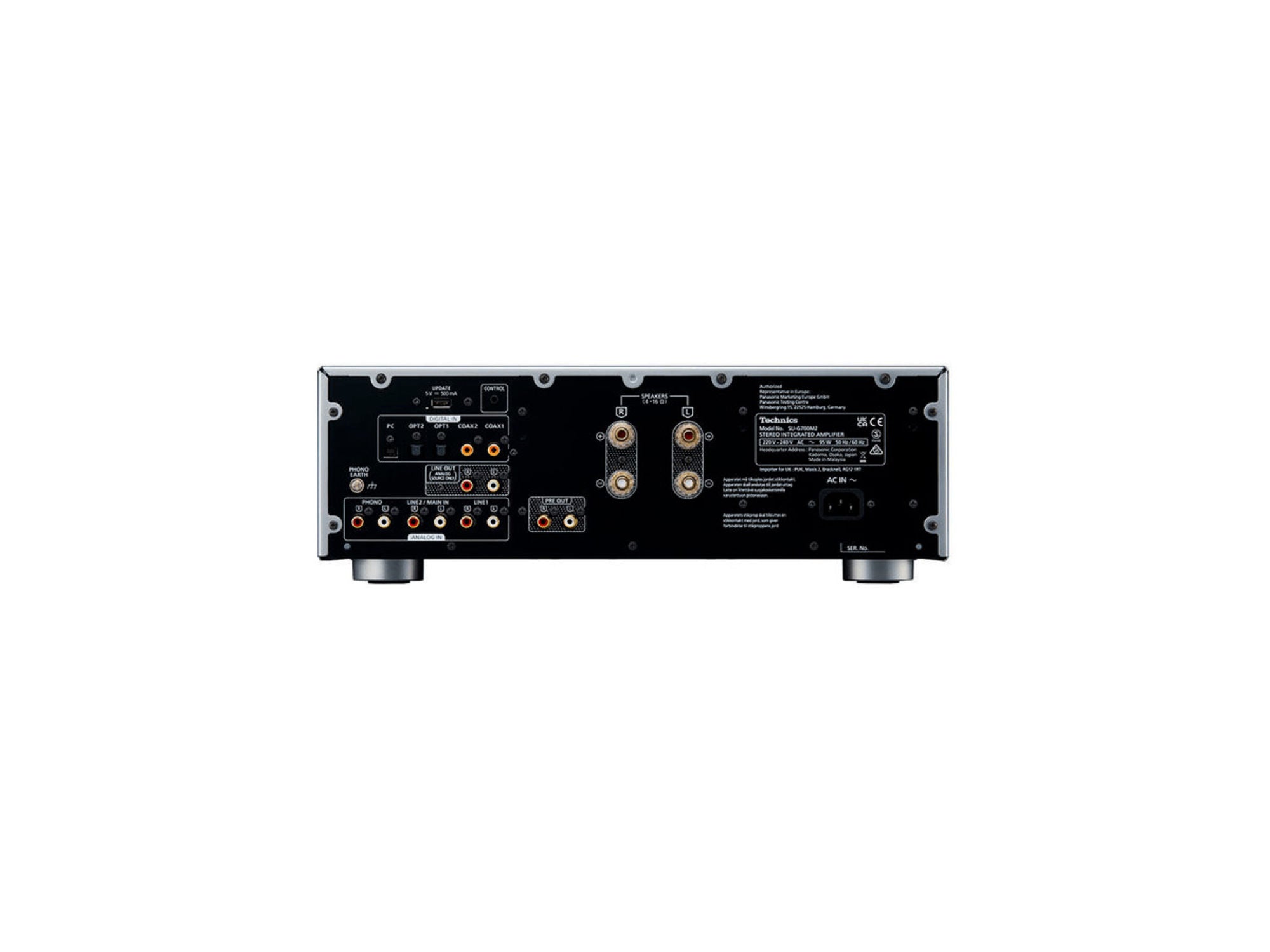TECHNICS SU-G700M2E-K Silver connectique