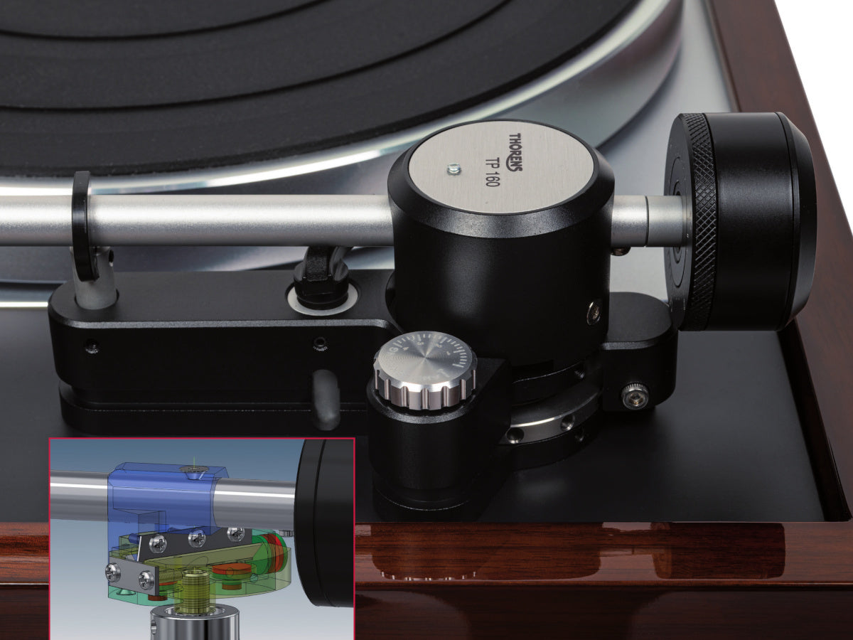 Thorens TD 1600 TP 160 Noyer (détail)