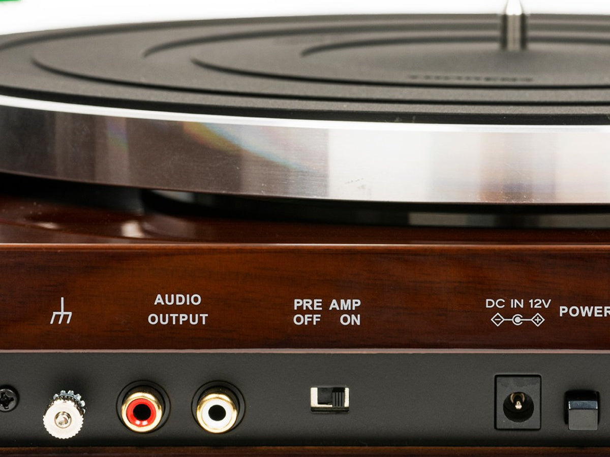Thorens TD 204 Noyer (détail)