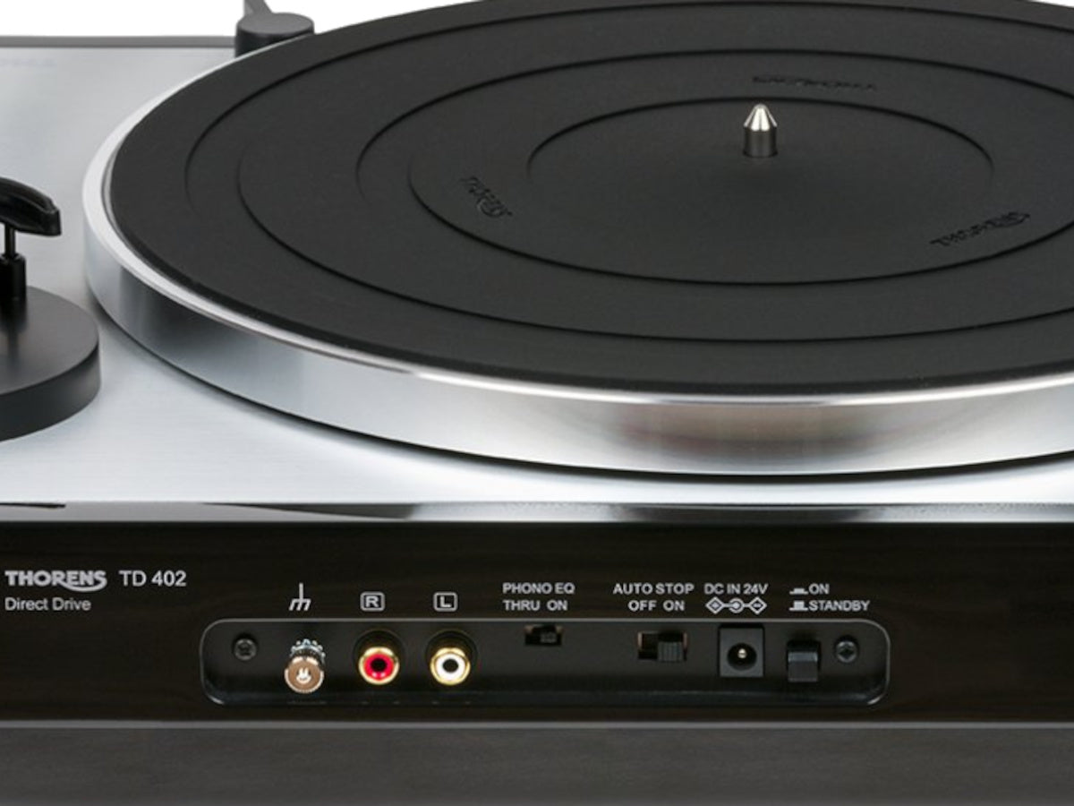 Thorens TD 402 DD Noir (connectique)