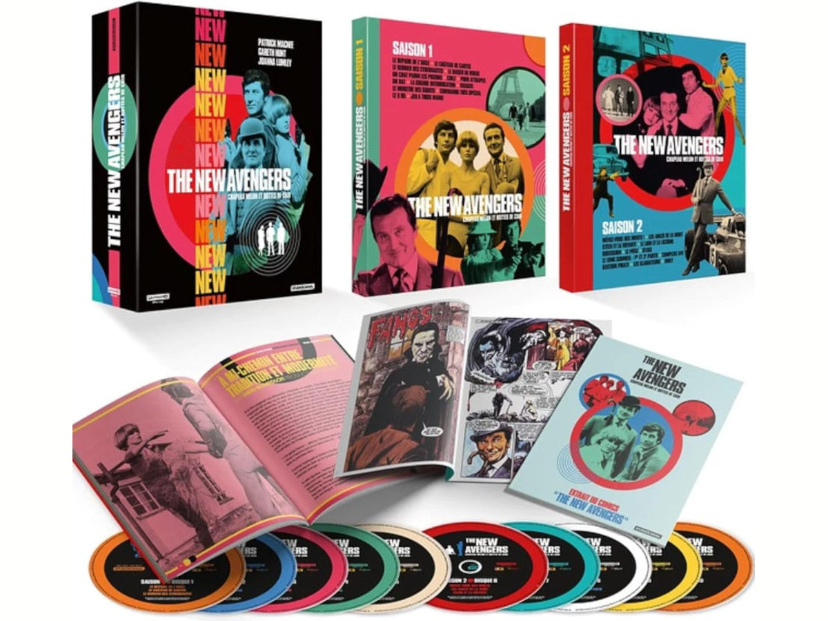 CHAPEAU MELON ET BOTTES DE CUIR (THE NEW AVENGERS) - 10 UHD 4K + LIVRET 64 PAGES + 32 PAGES DE COMICS THE NEW AVENGERS - COFFRET COLLECTOR EDITION LIMITEE