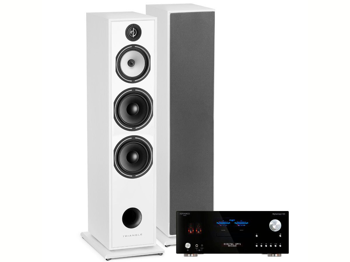 Pack TRIANGLE Borea BR10 Blanc - ADVANCE PARIS Myconnect 150 - TRIANGLE Symphony 2x3m - ADVANCE PARIS WTX500