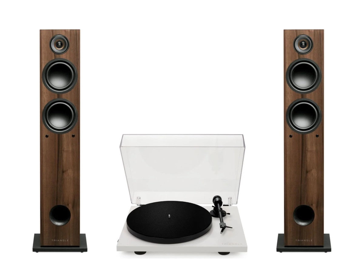 TRIANGLE LN05A Châtaignier + Platine LUNAR 1 Crème