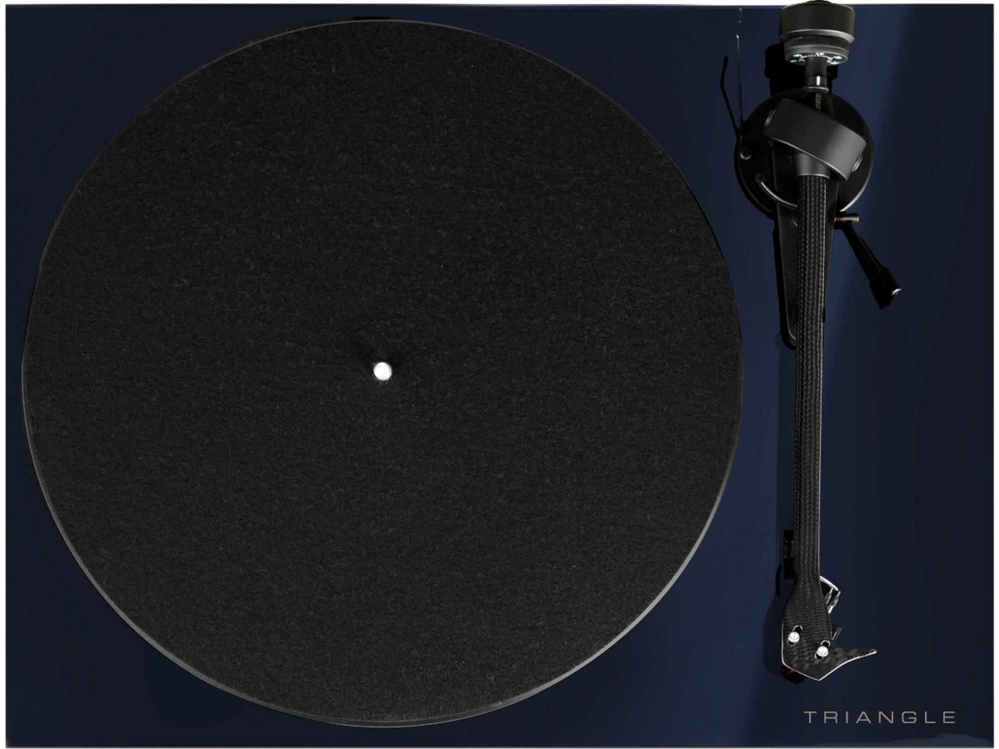 TRIANGLE Platine Vinyle Lunar 3 Bleu vue de de dessus