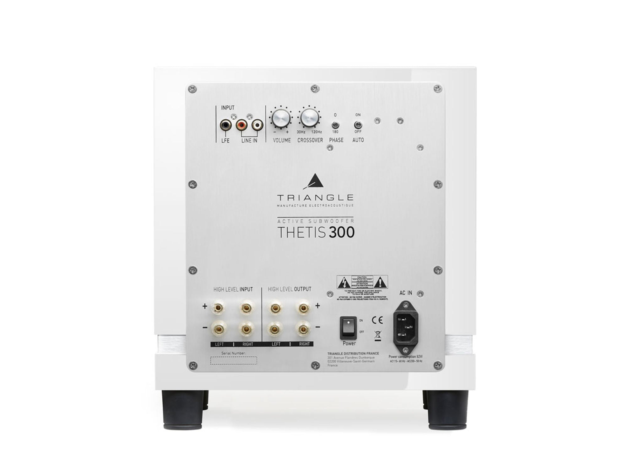 TRIANGLE THETIS 300 White connectique