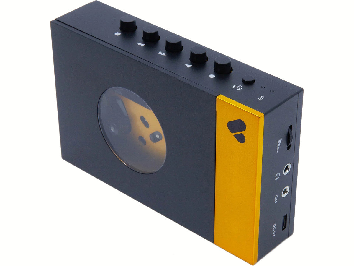 we are rewind lecteur cassette noir jaune 