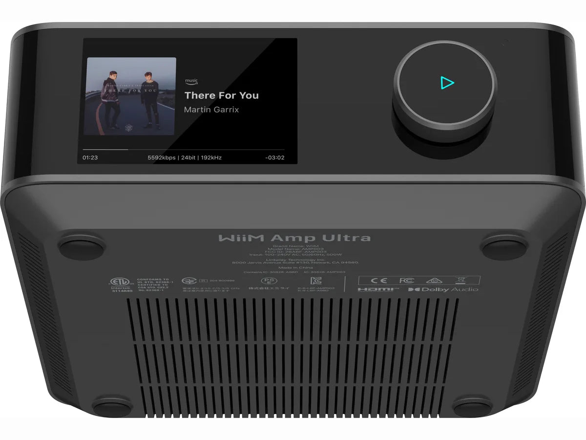 WiiM Amp Ultra Space grey face avant