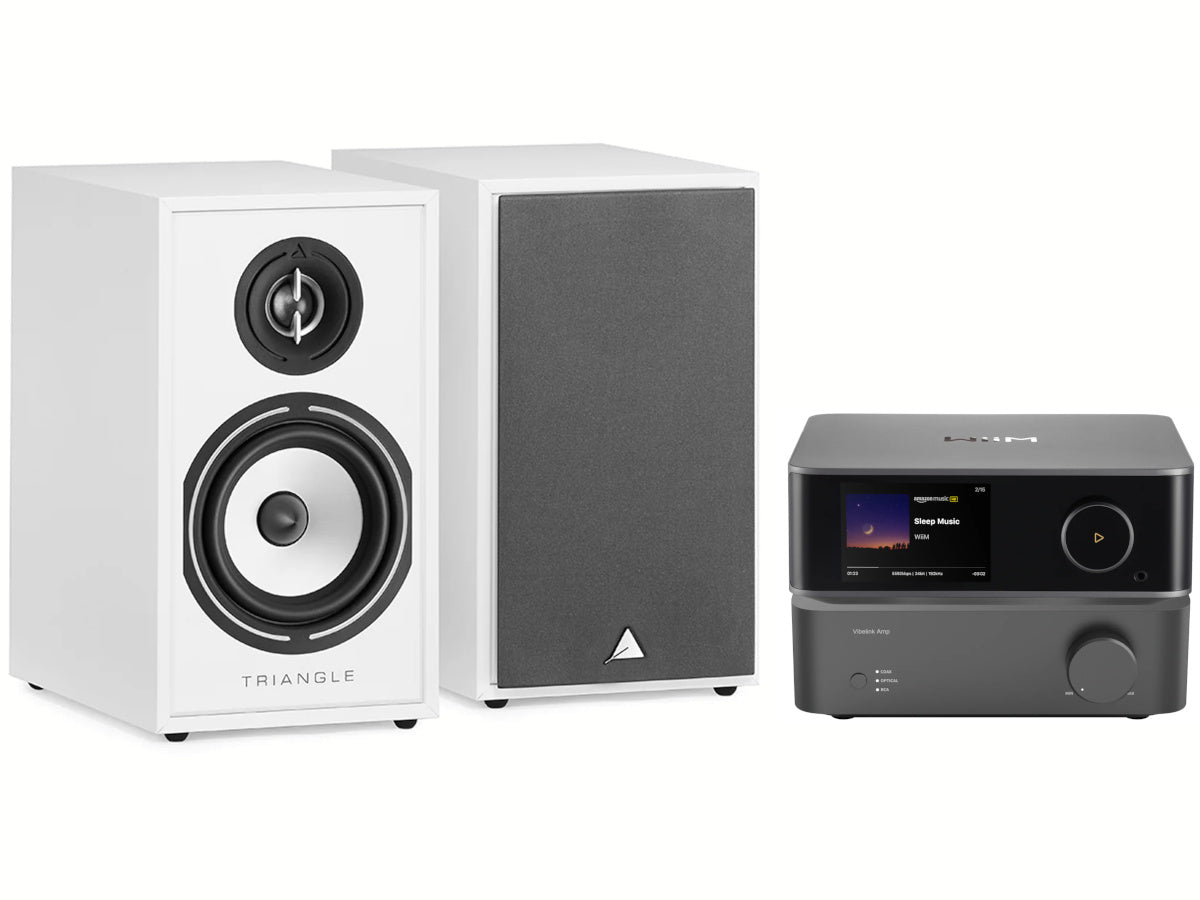 WIIM ULTRA + VIBELINK SYSTEM + TRIANGLE BR02 BLANC